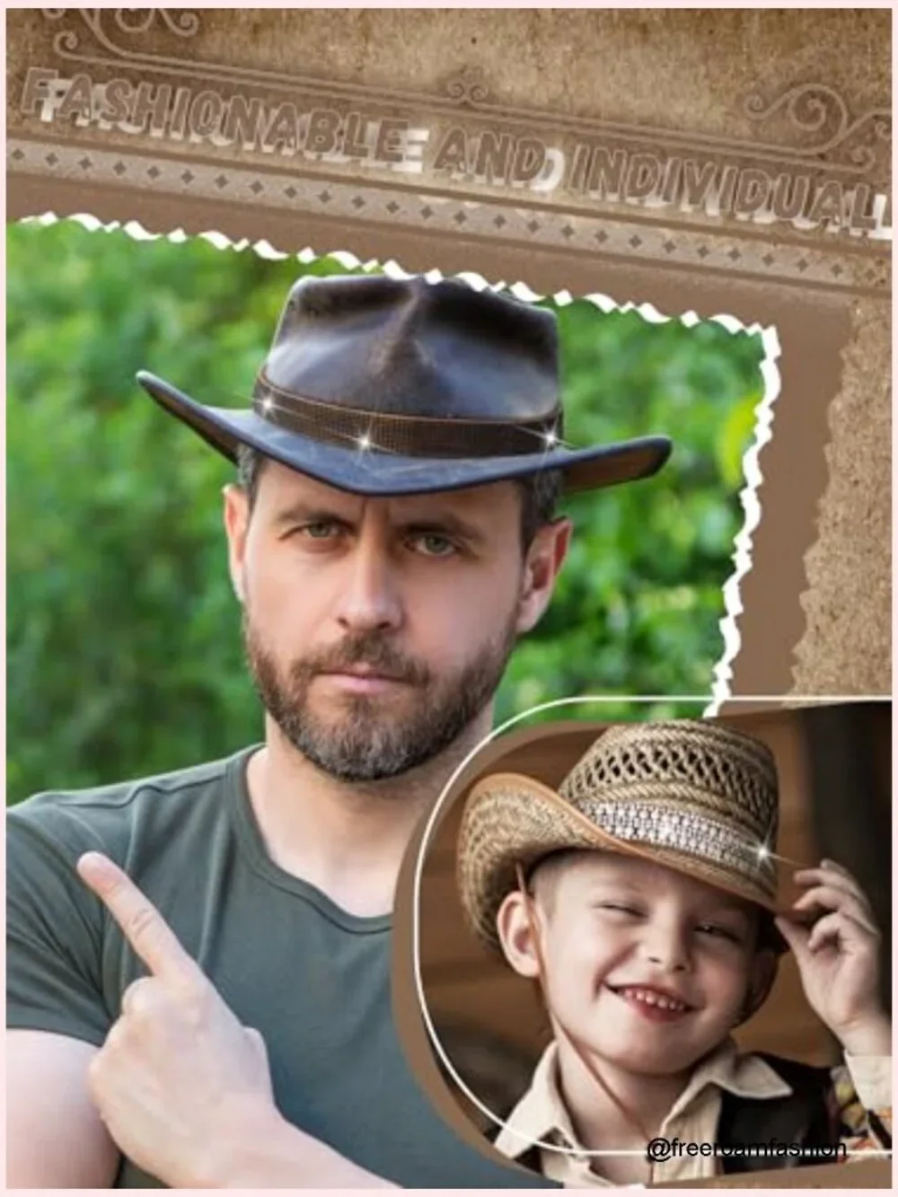 6 Pack Adjustable Rhinestone Hat Bands for Cowboy Hats Western Style Hatband Set